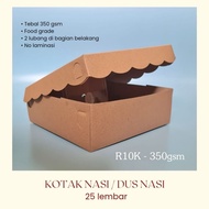 Kraft Rice Box 20x20 - 18x18 Kraft Lace Rice Box/ 350gsm Catering Box/ R10K 20x20 - R8 18x18