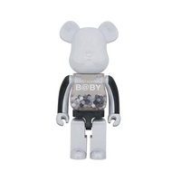 [Pre-Order] BE@RBRICK x My First Baby 1000% Black &amp; White Chrome Ver. bearbrick