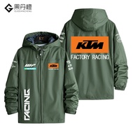 เสื้อแจ็คเก็ตคาร์ดิแกนแบบนุ่มกันลมกันน้ำ KTM Team Edition สำหรับนักขี่มอเตอร์ไซค์ Duke ฤดูใบไม้ร่วง 