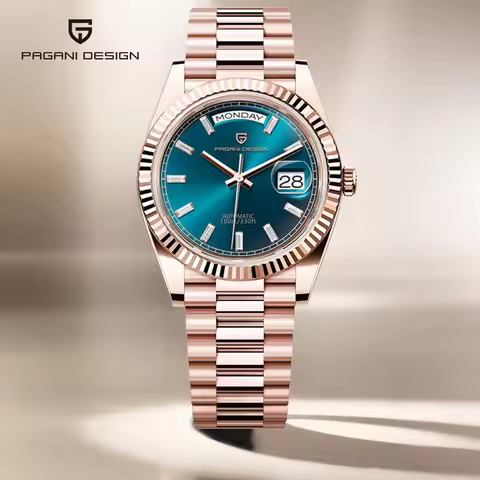 PAGANI DESIGN DD36 Men's Watches Rose Gold Luxury Automatic Watch For Men Mechanical Wristwatches Sa