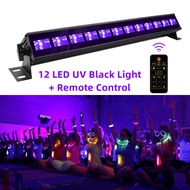 12 LED Black Light ไฟแบล็คไลท์ ไฟสีม่วง ไฟสปอร์ตไลท์ led 36W หลอดแบล็คไลท์ ฮาโลวีน ไฟปาร์ตี้ ไฟเลเซอ