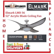 [CLIMATE VOUCHER ]Elmark LMD 36 52" Acrylic Blade Ceiling Fan / free express delivery