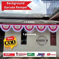 GARUDA REMPEL BACKGROUND FLAG 10 WAVES (±7 METERS)