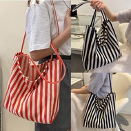 Stripes Canvas Bag Thick Canvas Bag Large Strong Canvas Bag Shopping Bag Office Bag College Bag Stri