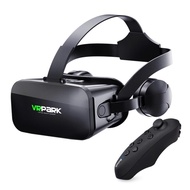 แว่นตา VR 3D VRPARK J20 พร้อมหูฟังสเตอริโอไฮไฟ เวอร์ชันอัพเกรด สำหรับ iPhone Android เกมสมาร์ทโฟน ดู