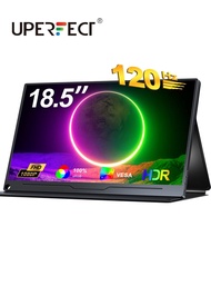 UPERFECT 18.5 Inch Ultra Thin Portable Monitor 120Hz 1080P HDR 100%Srgb IPS Screen LCD Gaming Display For PC Laptop Xbox PS4/5