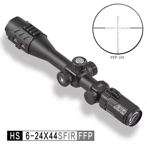DISCOVERYOPT HS 6-24X44SFIR-FFP Shockproof Rifle Scope First Focal Plane Hunting Illuminated Scope 3