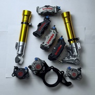 XMAX V1 V2 V3 M3 K5 Stylema P34 Grey Sliver Black Red Logo Siap Bracket Combo With SMRT USD Fork Cov