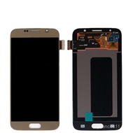 Sesuai untuk pemasangan skrin Samsung S6, asli dengan bingkai, paparan telefon mudah alih G9200, skr
