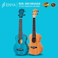 Enya EUS-25D 21 Inch Soprano Ukulele, Solid Mahogany Top with Gig Bag ( ENY-EUS25D / EUS25D / 21" )