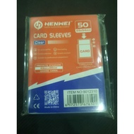 Henwei 69 x 94mm Transparent Cards Sleeves - Front Clear Back Matte 50pcs