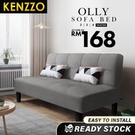 ♖KENZZO  FOLDABLE SOFA BED 2 SEATER  3 SEATER 4 SEATER Olly Foldable sofa bed  Sofa KatilOliver sofa✥