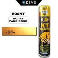 Sơn Xịt Mạ Vàng Bosny 18K 24K KT Màu 181 182 183 184 185 -Sơn Mạ Vàng 24k- Sơn Mạ Vàng Bóng- Sơn Mạ 