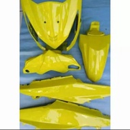 AKSESORIS MOTOR TERBARU COVER BODY FULL HALUS BEAT FI REPAINT KUNING