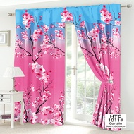 Sakura Kurtina Curtain Home Decor Kurtina Floral Print Windows Bedroom 130x200cm 1PCS Sale Free Ship