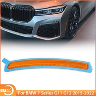 For BMW 7 Series G11 G12 2015-22 Left Front Bumper Side Marker Reflector Amber