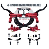 Zoom Hydraulic Brake 4-piston Disc Hydraulic Brake Electric Scooter for PAB/EBIKE/PMD/ESCOOTER (in p