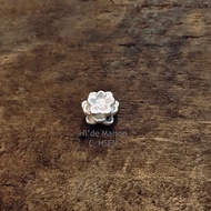 (Silver 99) Silver lotus Charm