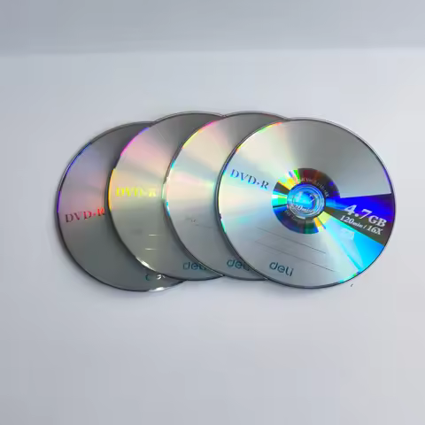 4PCS/LOT Deli 83150 DVD+R Blank Disc Recordable DVD Single Chip Recordable Digital Versatile 4.7GB/1
