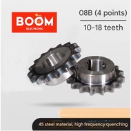 Sprocket 45 Steel Sprocket 4 Points/08B Chain Gear (7203)