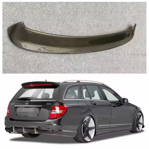 For Mercedes Benz W204 Wagon C200 C300 C63 Estate / Wagon High Quality Carbon Fiber Roof Spoiler Car