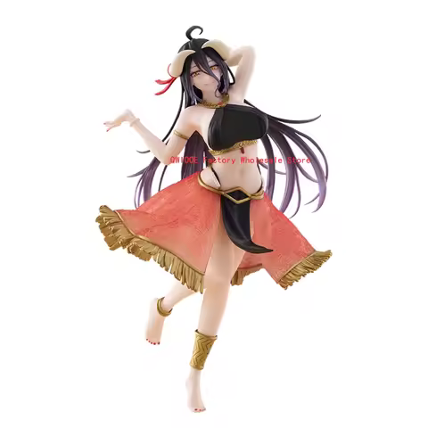 Original Genuine TAITO OVERLORD 18cm Albedo Japanese Cartoon Figurines Collection Cute Toys For Boy 