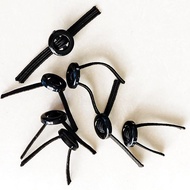 Elastic Band Fur Collar Buckle Fixed Down Jacket Fur Collar Hooded Liner Japanese-Shaped Buckle Long