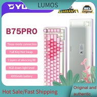 LUMOS Yunzii B75PRO Three-mode Bluetooth Mechanical Keyboard 75% with hot swappable wireless keyboar