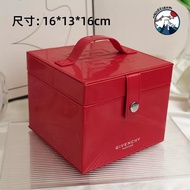 [Premium Storage Box] Red Patent Leather Cosmetic Case Storage Box Jewelry Box Red Gift Box Box