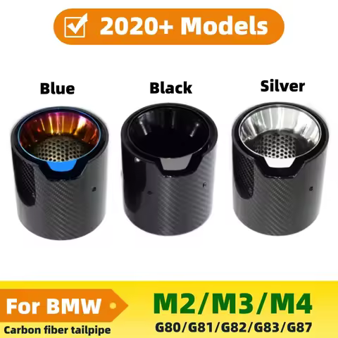 Suitable for BMW M2 M3 M4 exhaust pipe tips nozzle G80 G81 G82 G83 G87 muffler carbon fiber tailpipe