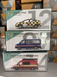 Tiny 微影 澳門 車仔 警察 消防 的士 Macau Airport Police Fire Diecast