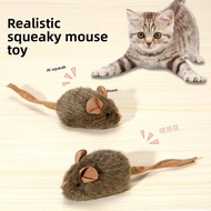 Tikus Bulu Plush Mouse Sound Touch Sensor Mouse for Pet Cats