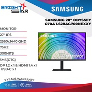 SAMSUNG 27" LS27A600UUEXXM / 27" IPS / 2560x1440 QHD / 75HZ / 300NITS / 5MS(GTG) / DP 1.2 x 1 &amp; HDMI 1.4 x1 &amp; USB-C x 1