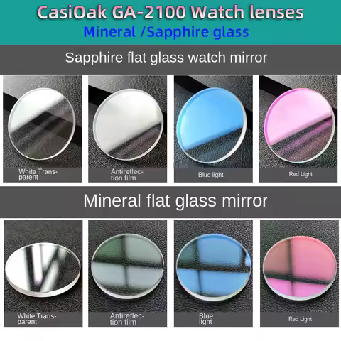 GA2100 GAB2100 Sapphire glass For G-SHOCK CasiOak GA-2100 GA-B2100 Casio Watch Mirror Replacement Ac