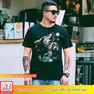 Thai style 3D wolf men's t-shirt with big size 4XL 5XL 6XL 7XL M2934