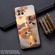 HP Casing Latest Itel S23hp - Fashion Cat Case - Case Itel S23hp - Soft Case Itel S23hp - Kesing Ite