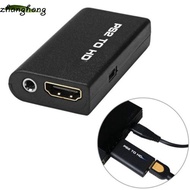 ZHANGHONG Adapter, 480i/480p/576i HDMI Game Adapter, Plug and Run PS2 Cable to HDMI HD Audio Output 