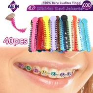 40Pcs Dental Rubber Bands Power O Brace Rubber Bands Power O Braces Rubber Bands 40 Pcs Orthodontic 