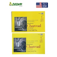 Strathmore 300 Series Charcoal Pad | 11" x 17" | 64lb 95gsm | Laid Finish Drawing Paper | White