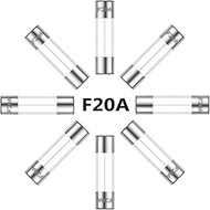 ALLECIN 20A 250V 5x20MM Fast Blow Glass Fuse 20 Amp 250 Volt 0.2 x 0.78 Inch Fast-Acting Tube Fuses 