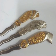 Keris Letter Opener Pewter Gold With Gift Box Size: 19cm L 3Design Souvenir Quality
