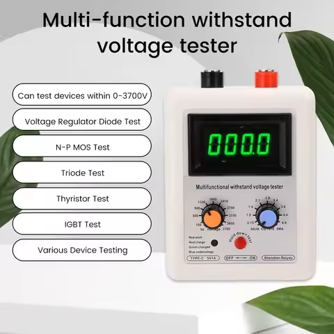 DC 50V-3700V IGBT Voltage Capability Transistor Tester Diode N-P MOS Triode LED Voltage Capability M