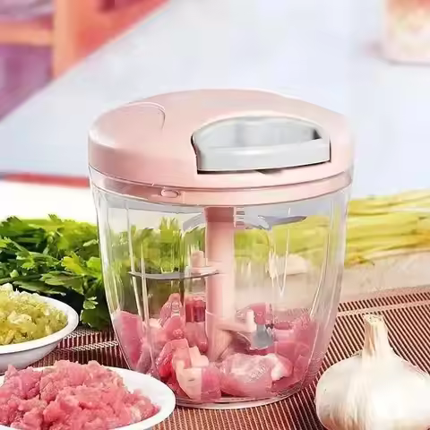New Mini Manual Garlic Grinder Household Garlic Puree Grinder Meat Grinder Multifu Complementary Foo