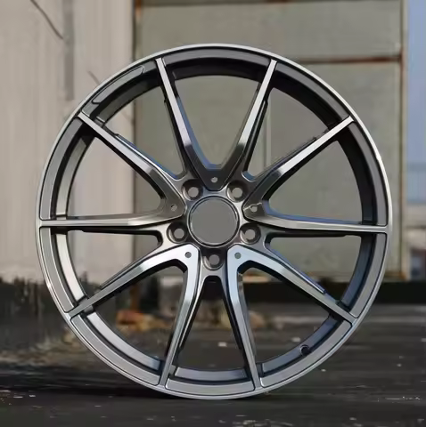 TP High Quality Alloy Car Wheels 18*8j 19*8j 19*9j Stagged PCD 5X112 Gray Diamond Face Passenger Car