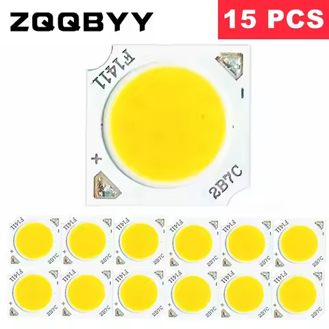 7W 10W 12W COB LED Chip 11mm Light Emitting Surface 3000K 4000K 6000K LED Lamp Beads Spotlight Downl