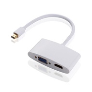 Mini Display Port DP to HDMI VGA Dual Converter Adapter Cable for Apple MacBook Pro