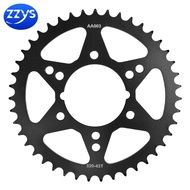 520-43T 46T Carburized Steel Rear Sprocket For Kawasaki Ninja 400 14-17 ZX-6R EX650 Ninja 650R KLE65