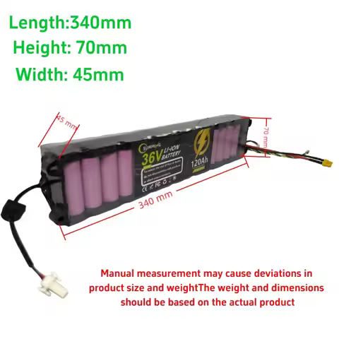 SUMMING 36V 120000mAH Suitable for Xiaomi M365 M356 Pro dedicated 18650 lithium-ion battery pack,Ran