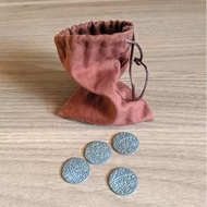 40 Pax Pamir Second Edition Metal Coins & Cloth Bag ($3 cash back for Seller Store Pickup)
