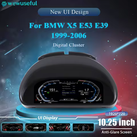 12.3 '' LCD Digital Dashboard For BMWFor BMW X5 E53 E39 1999-2006 Years Car Instrument Cluster Panel